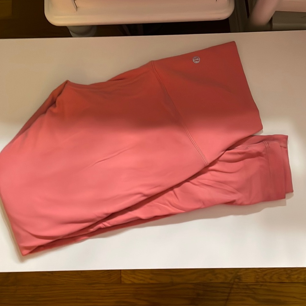 Lululemon Align leggings 28’ inseam, raspberry cream.